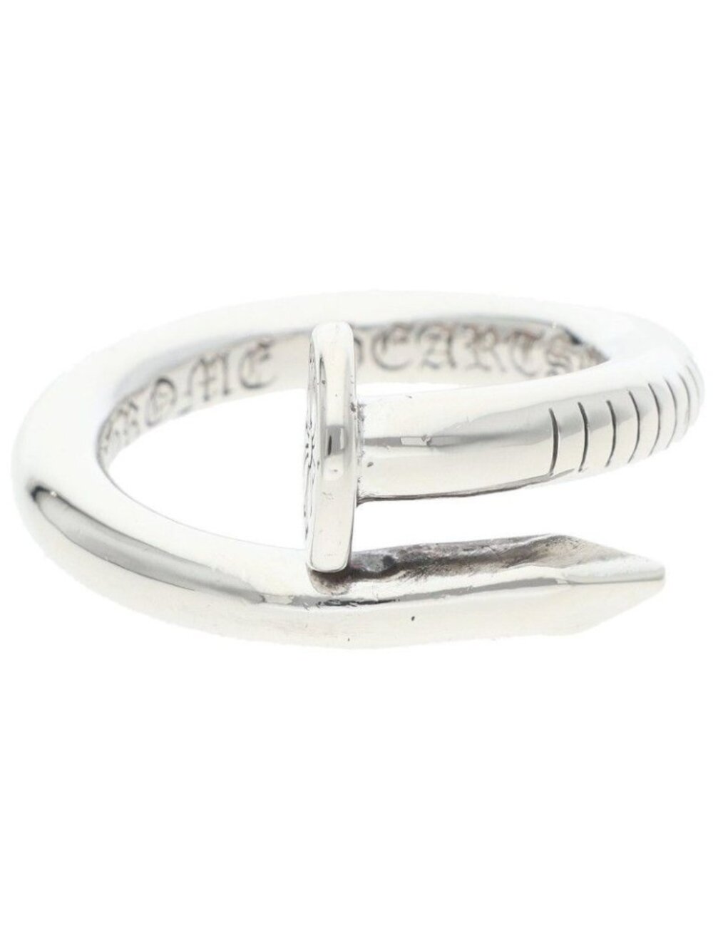 Chrome Hearts Nail Flat Silver Ring
